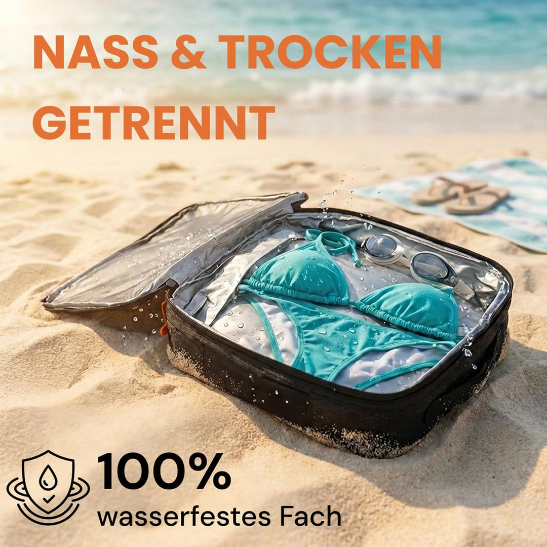 Packing Cubes Set für Koffer und Rucksack [7-teilig] mit Wäschebeutel - mehr Platz im Koffer oder Ba