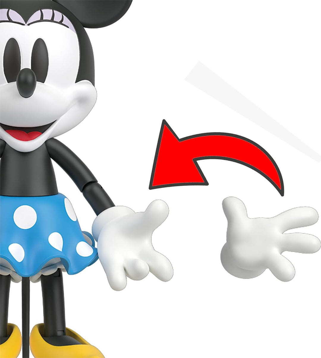 Disney 100 Sammelfiguren Mickey und Minnie Maus, bewegliche Charaktere, austauschbarer Kopf & Hände,