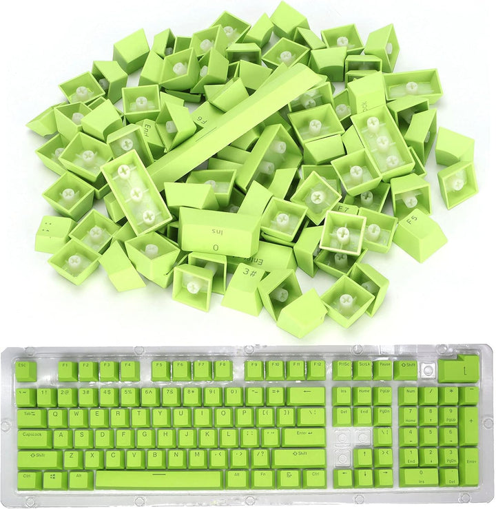 Jenngaoo Keycaps Keyset, PBT-Tastenkappen Ergonomisches Design Ölbeständig Bunte 108 Taste Videospie
