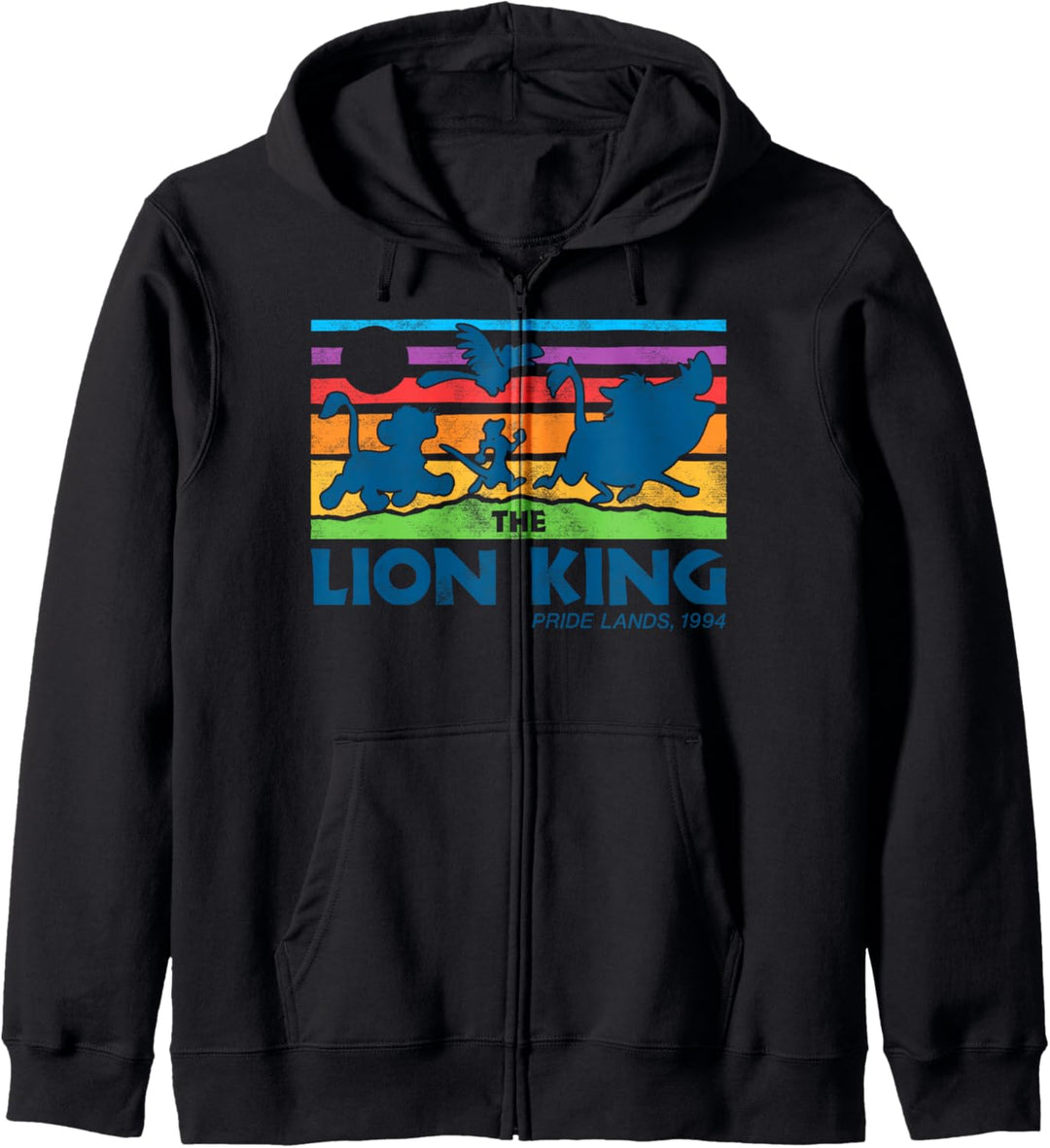 Disney Lion King Retro Rainbow Main Cast Kapuzenjacke