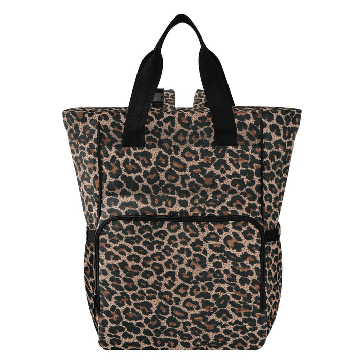 Wickeltasche mit Leopardenmuster, Gepardenmuster, für Damen und Herren, grosser Laptop-Rucksack, Rei