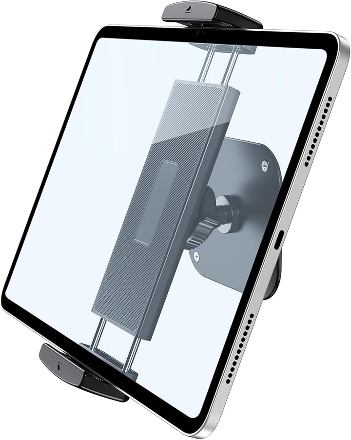 Lucrave Tablet Wandhalterung, iPad Wandhalterung aus Aluminium, 360° drehbare, verstellbare Wandhalt