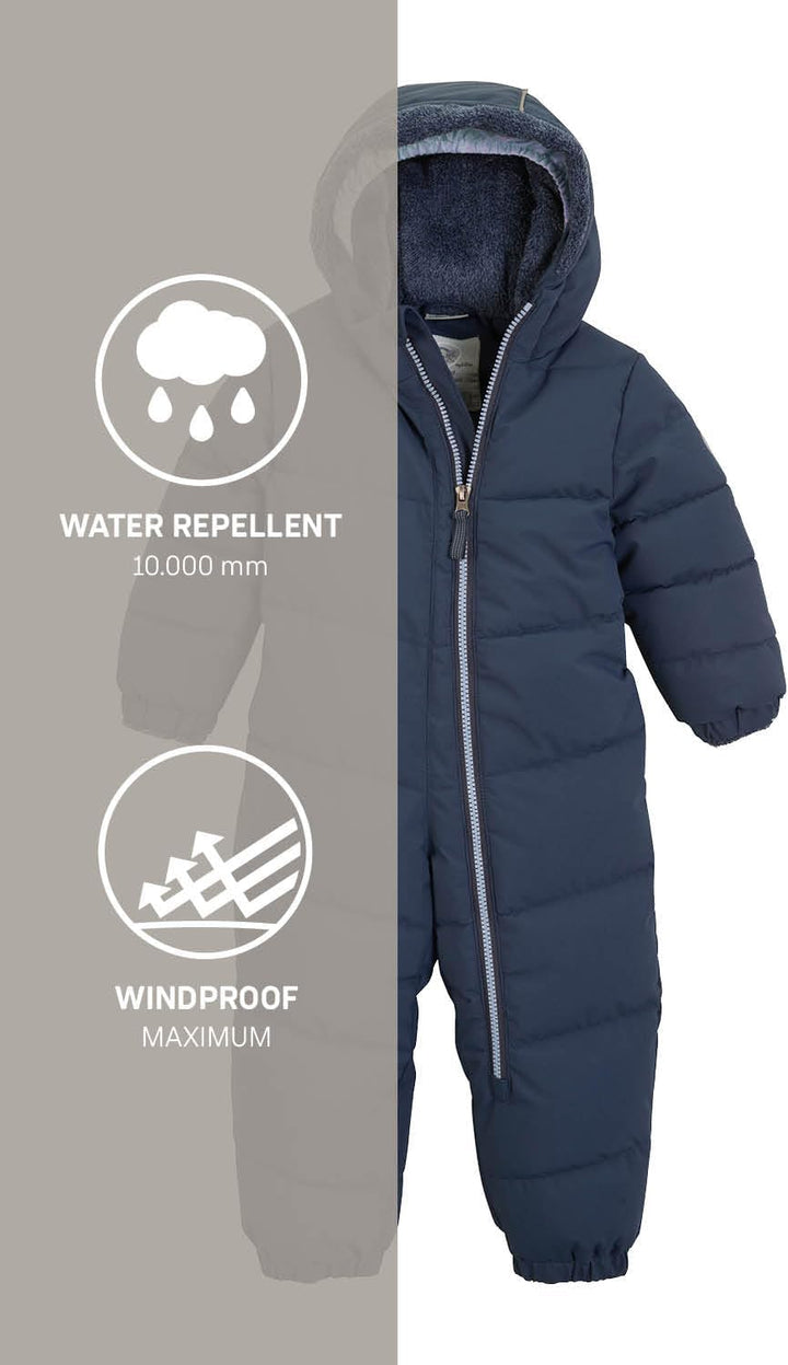 first instinct by killtec Unisex Fiow 32 Mns Onpc Overall/Schneeanzug in Daunenoptik mit Kapuze, dun
