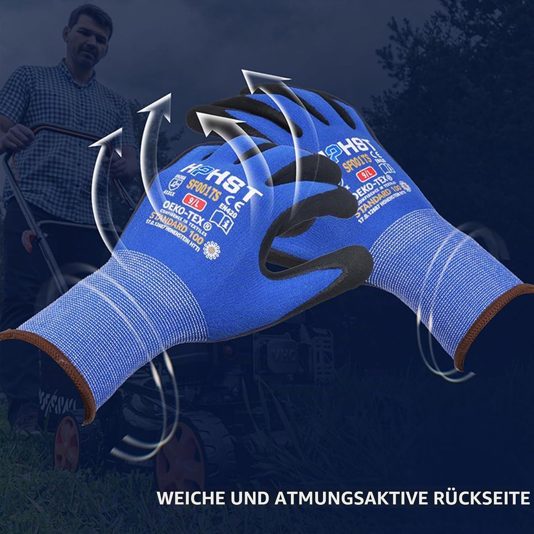 HPHST Arbeitshandschuhe SF001TS Handschuhe Montagehandschuhe für Damen und Herren Gloves Ergonomisch