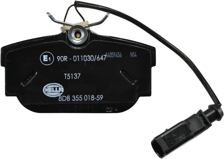 HELLA PAGID 8DB 355 018-591 Bremsbelagsatz - T5137 - Dicke/Stärke: 17.3mm - Bremssystem: Lucas - mit