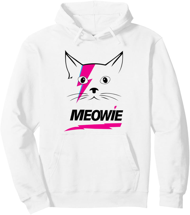 MEOWIE Rock & Roll Lustige Katze Meow Pullover Hoodie