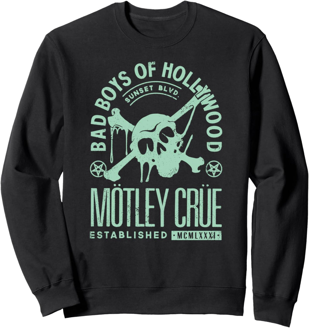 Mötley Crüe – Sunset Blvd Skull Sweatshirt