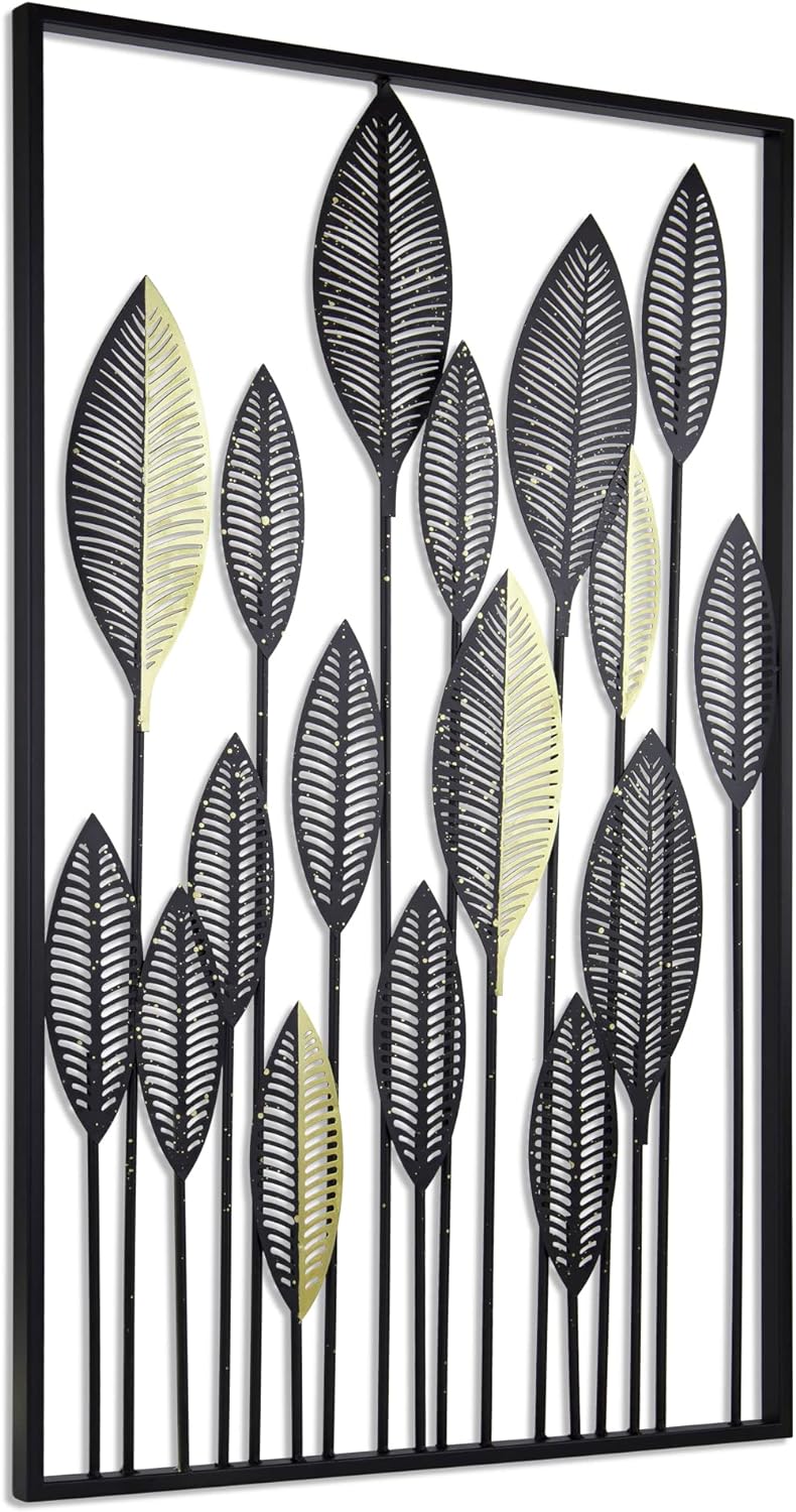 SKASEN® Wanddeko Metall, Wandbild Wohnzimmer, Deko Küche, Metallbild, 80x50cm, Inkl. Befestigungsmat