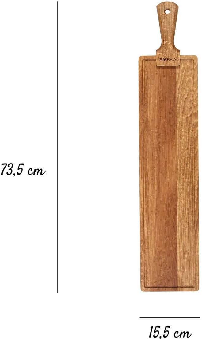 Boska Servierbrett Friends L, Käsebrett Eiche, 730x150x30 mm 73 x 15 x 2 cm, 73 x 15 x 2 cm