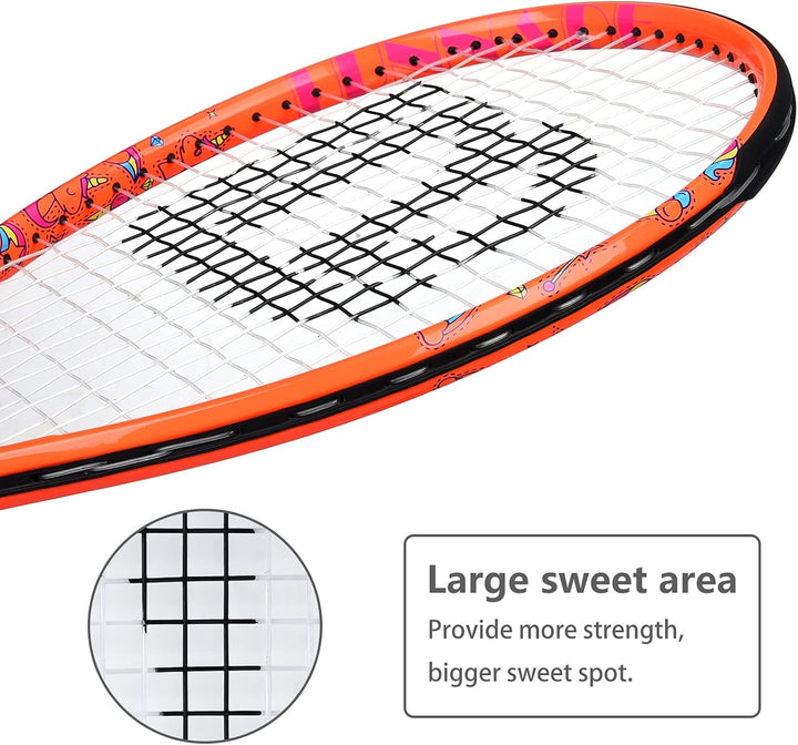 LUNNADE Tennisschläger für Kinder Junior, 19/21/23/25 Zoll Jugend Tennisschläger mit Hülle, geeignet