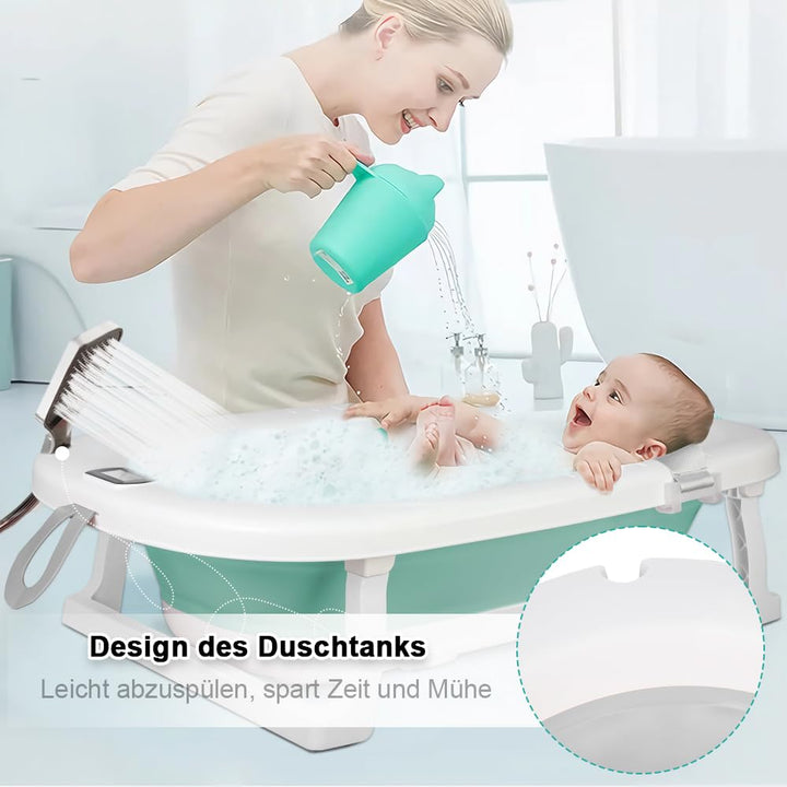 Faltbare Babywanne, Babybadewanne Babywanne Reisedusche Badebecken Duschwanne für Neugeborene &amp; Klei