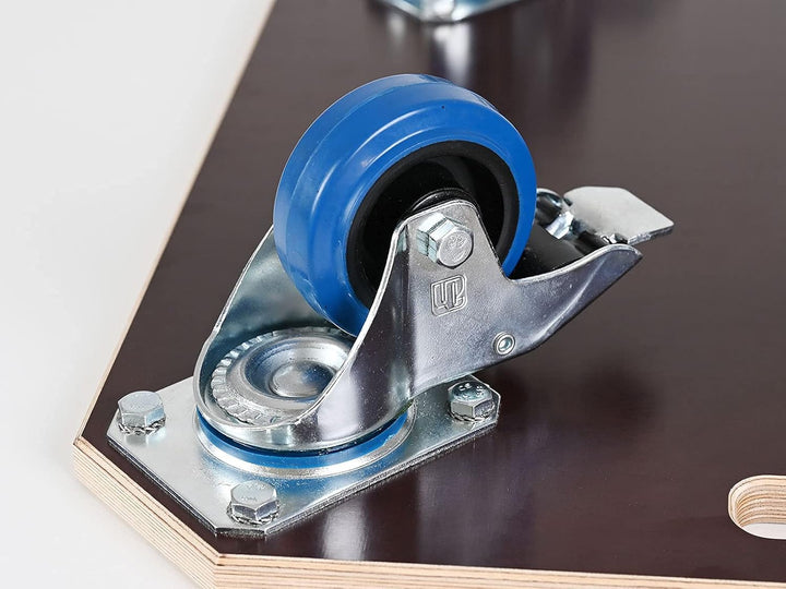 Rollbrett (Schwerlast) | Made in Germany | stabile Verarbeitung | 4 professionelle Vollgummirollen (