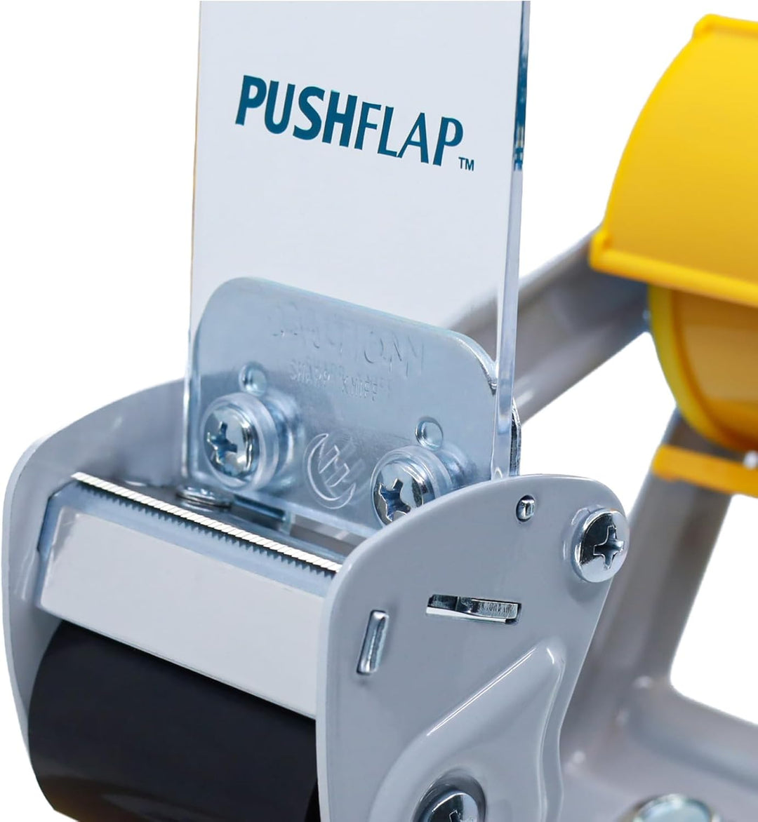 Paketbandabroller mit Sicherheitsklinge – ergonomischer Klebebandabroller aus Metall, stabiler Packb