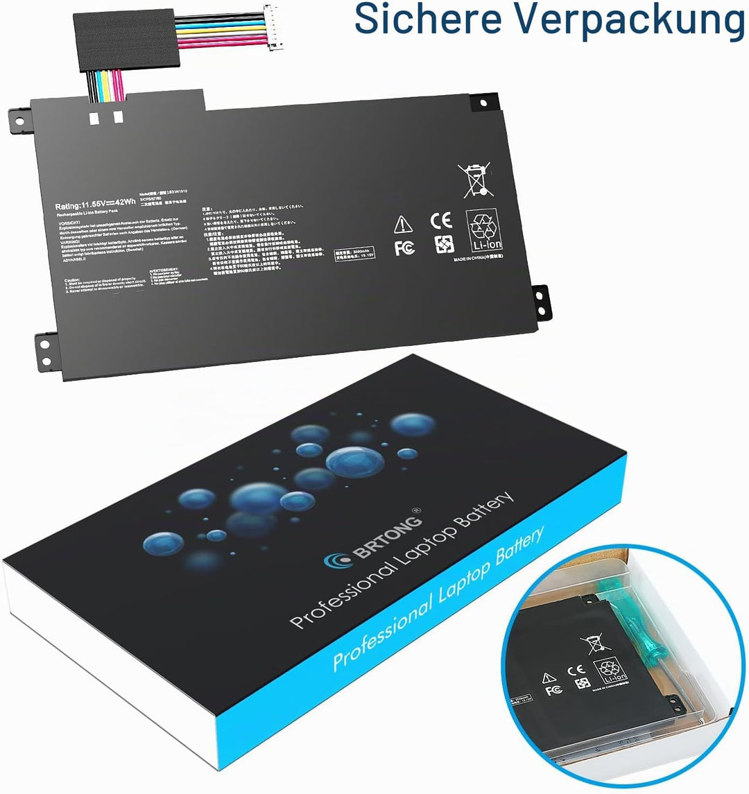C31N1912 B31N1912 Laptop Akku kompatibel mit VivoBook 14 E410MA E410M E410MA-EK007TS E410MA-EK026TS