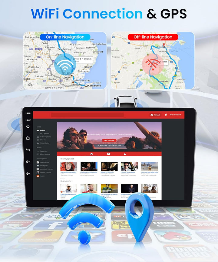 Rimoody 4G+64G 9" Android Autoradio für Renault Trafic Opel Vivaro B FIAT Talento Nissan NV300 Wirel