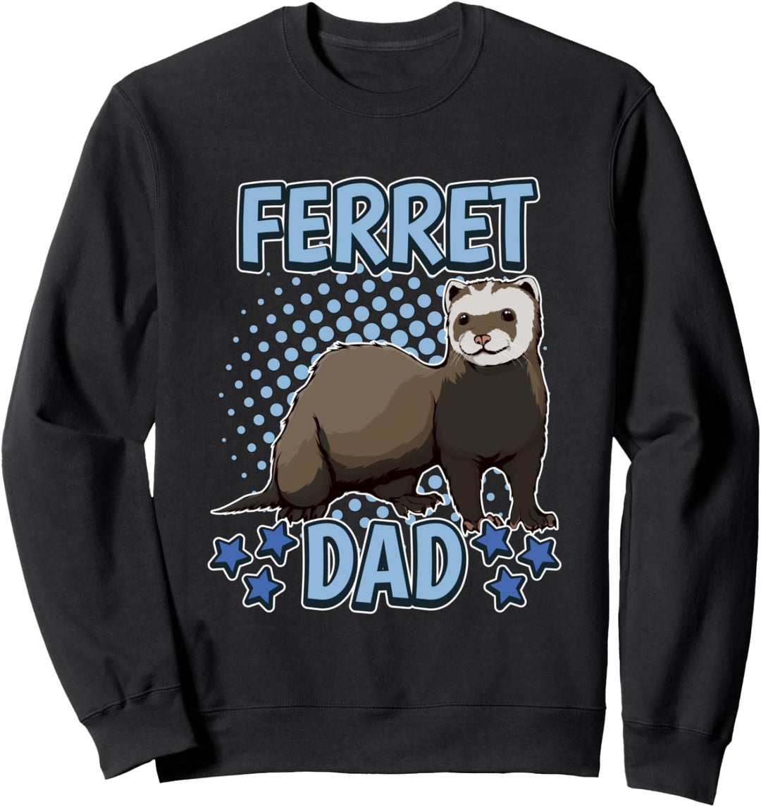 Frettchen Papa Ferret Dad Vatertag Frettchen Sweatshirt