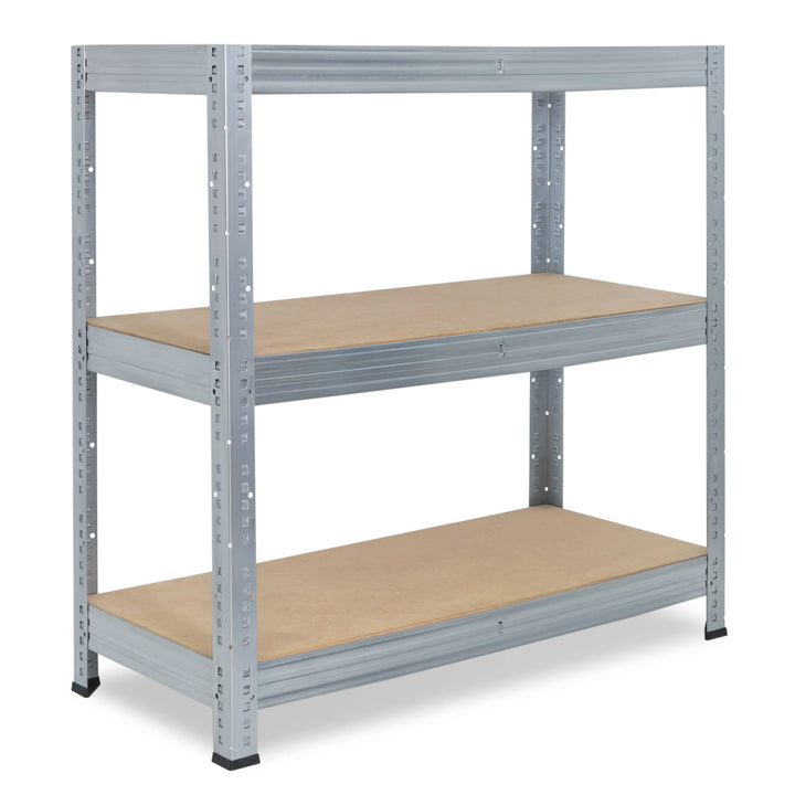 shelfplaza® 90x30x45cm Profi Schwerlastregal verzinkt/Metallregal mit 3 Böden à 200kg Tragkraft/Kell