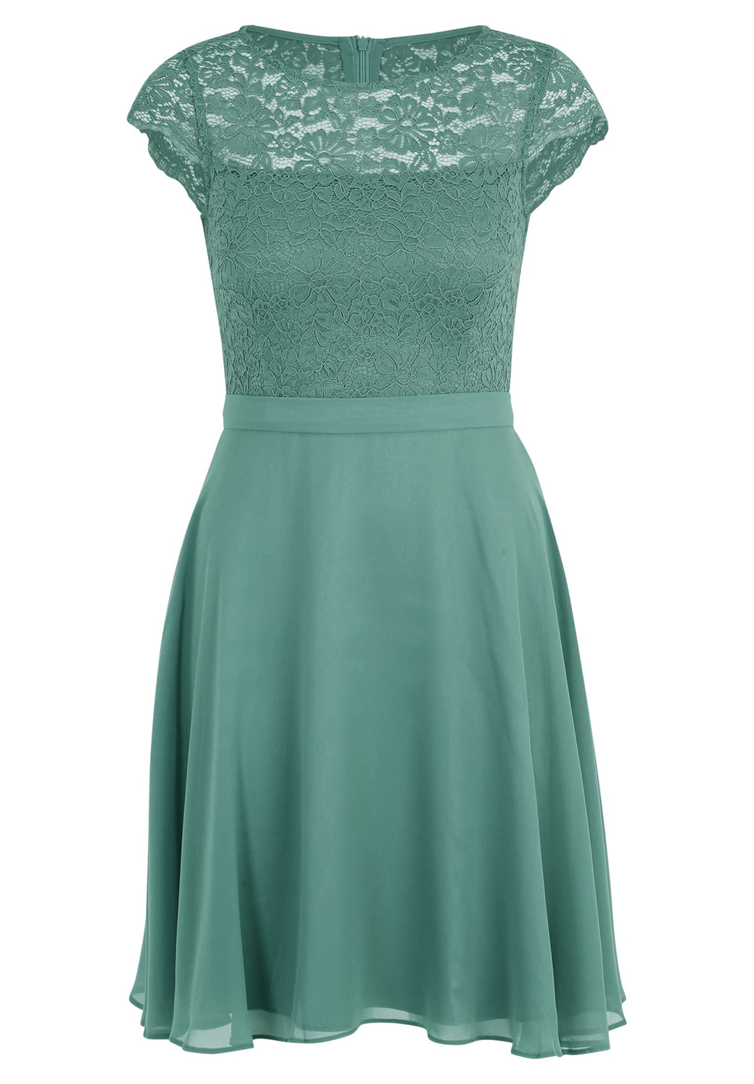 Vera Mont Damen Cocktailkleid mit Spitze 40 Dark Forest, 40 Dark Forest