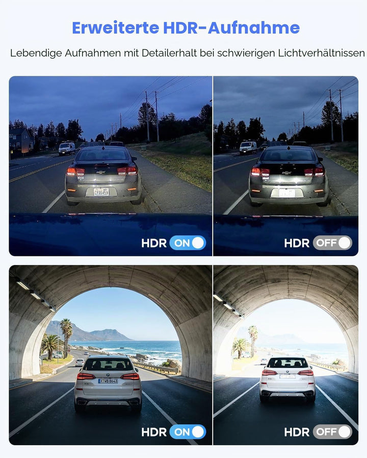 VIOFO A119 V3 Dashcam 2K 60fps mit GPS, 24 Std. Puffer Parkmodus Autokamera, Nur Frontscheibe 2560x1