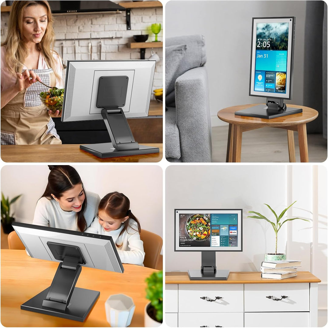 Monitorhalterung VESA Halterung Faltbar Stabil – Kompakte Tisch Monitor Halterung mit VESA 75x75 / 1