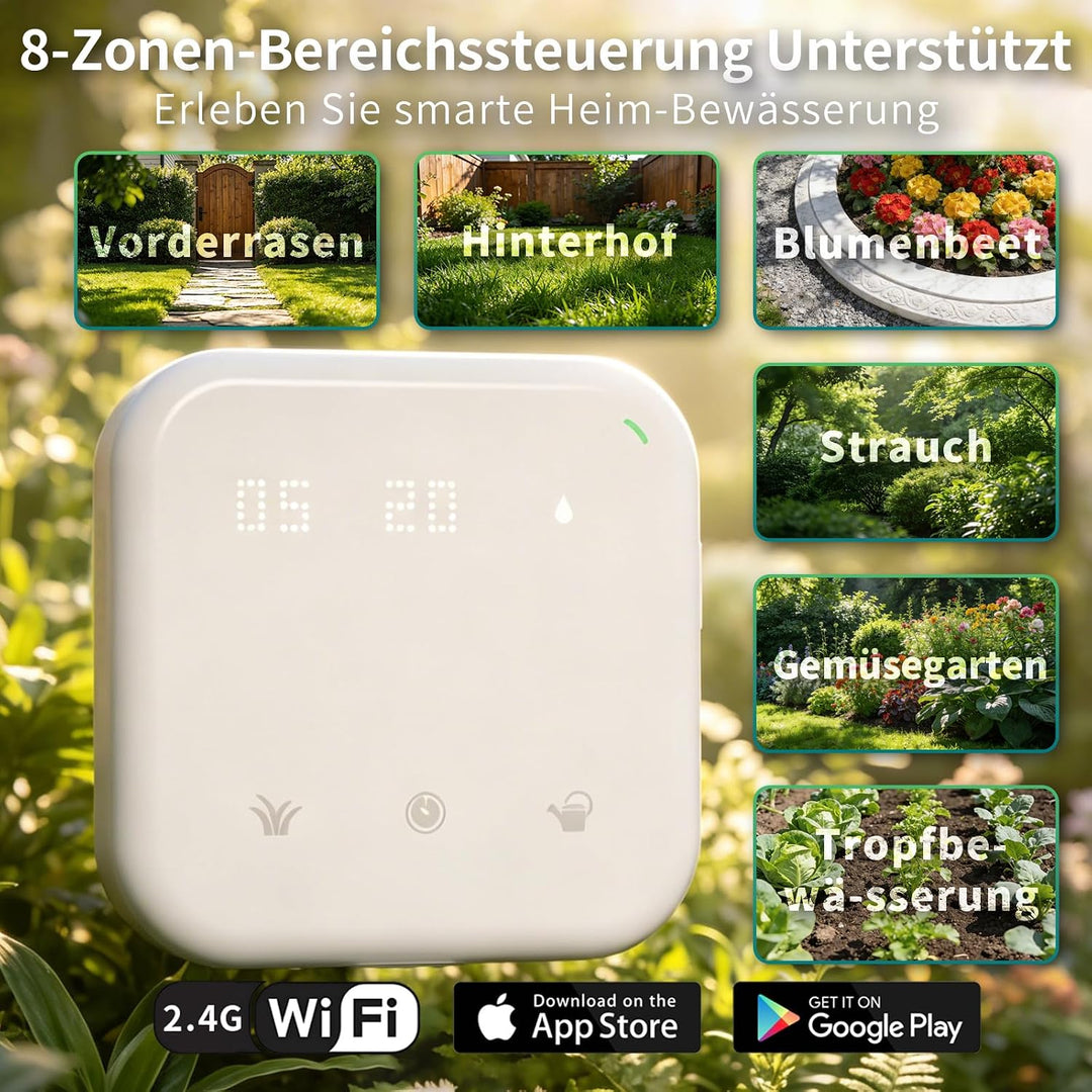 Netro Spark Smart Sprinkler-Controller, WiFi, wetterbewusst, Fernzugriff (8 Zonen), 8 Zone