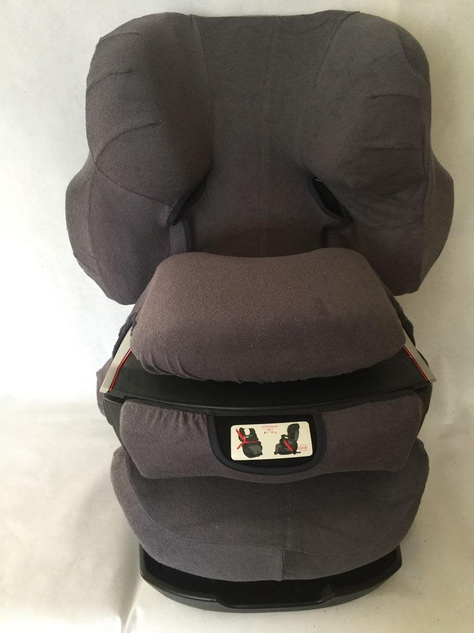 Sommerbezug Schonbezug für Cybex Pallas und Pallas 2-Fix Frottee 100% Baumwolle dunkelgrau