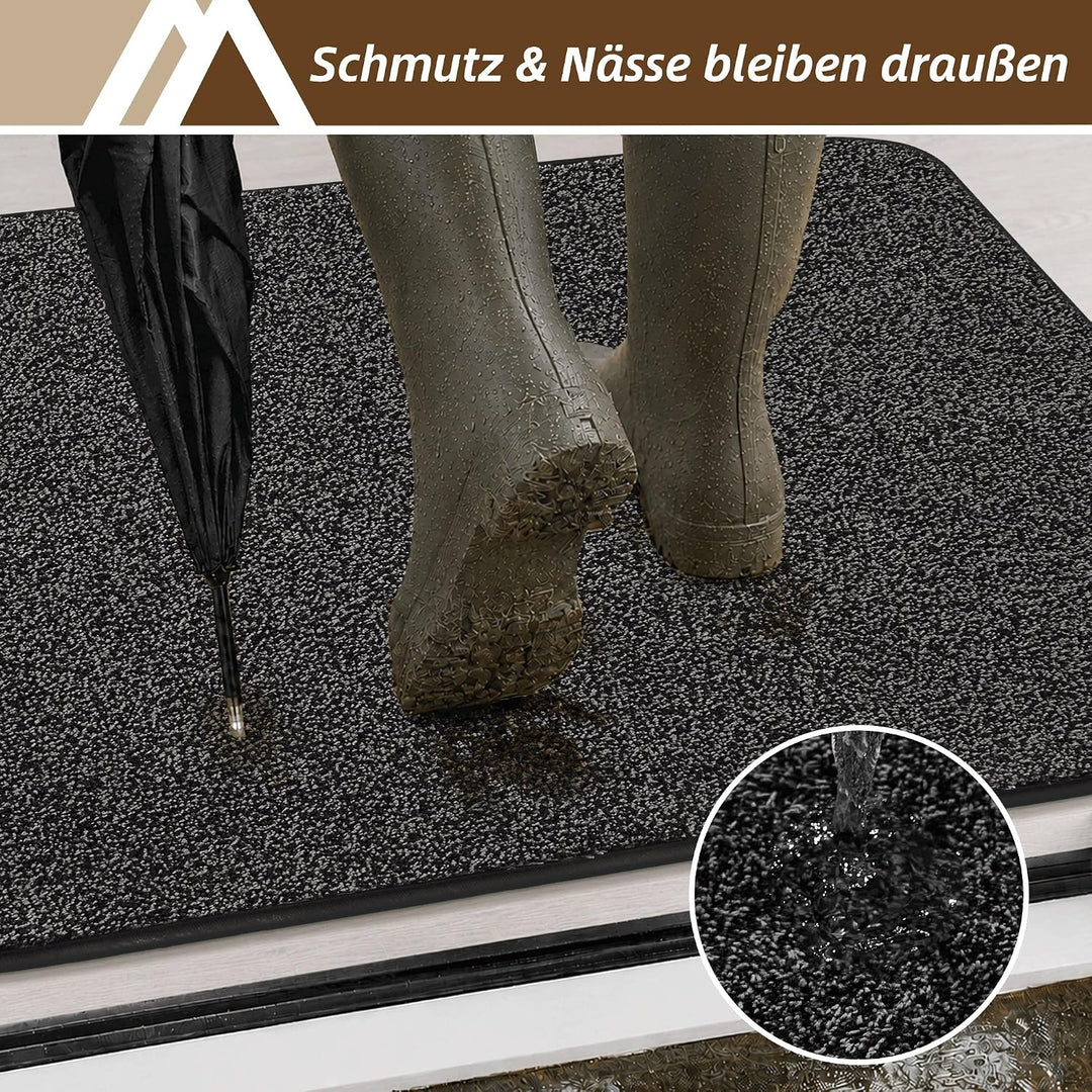 COSY HOMEER Fussmatte Innen 50 x 80 cm, Anthrazit Anthrazit 50 x 80 cm (Rechteckig), Anthrazit 50 x