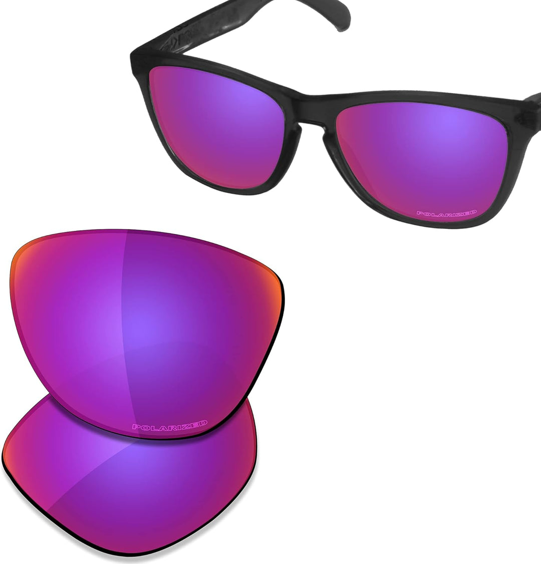 Saucer Premium Ersatzgläser für Oakley Frogskins OO9013 Sonnenbrillen High Defense High Defense - Mi