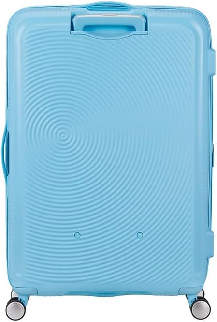 American Tourister Soundbox Spinner 77/28 TSA EXP Trolley Blueberry Fizz hellblau