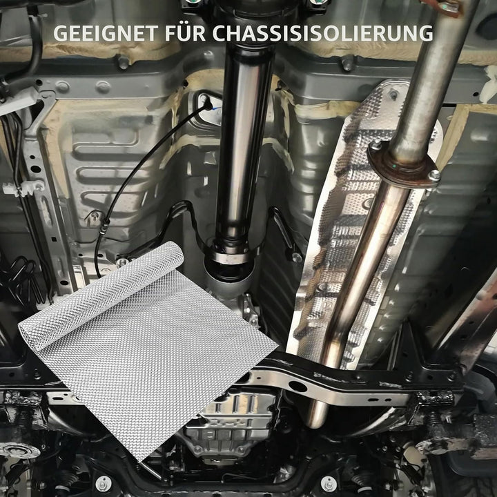 Auto Hitzeschutzblech Auspuff Hitzeschutzmatte 100cm × 40cm Hitzeschutzplatte Aluminium Hitzeschutz