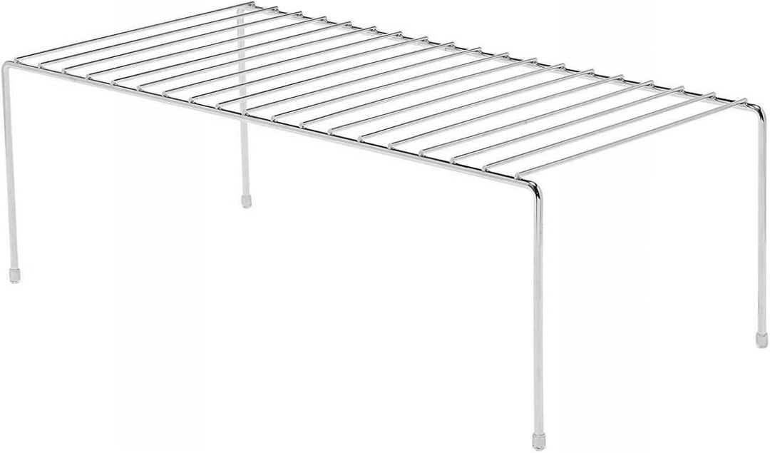 simplywire – Küchenschrank-Organizer – 4 Aufbewahrungsregale – Chrom 4er-Pack, 4er-Pack