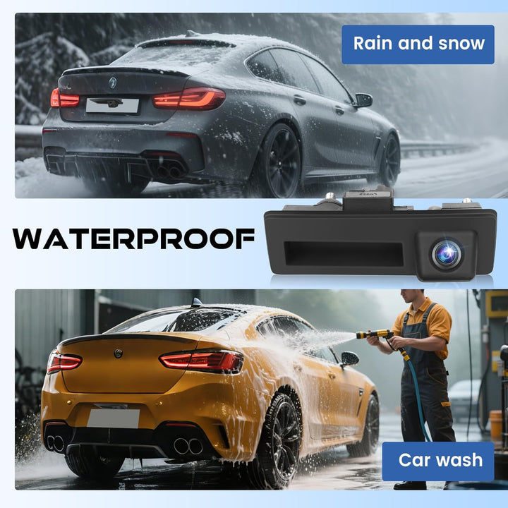 Hodozzy HD Rückfahrkamera für Audi/VW mit Nachtsicht, Einparkhilfe, 170° Grad Weitwinkel, wasserdich