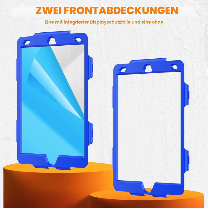 SEYMAC stock Hülle für iPad 9./8./7. Generation 10,2 Zoll 2021/2020/2019, Stossfeste Hülle mit Displ