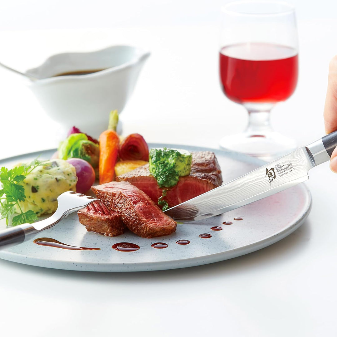 KAI DM-0711 Shun Steakmesser 5 (12 cm) Steakbesteck Single, Steakbesteck Single