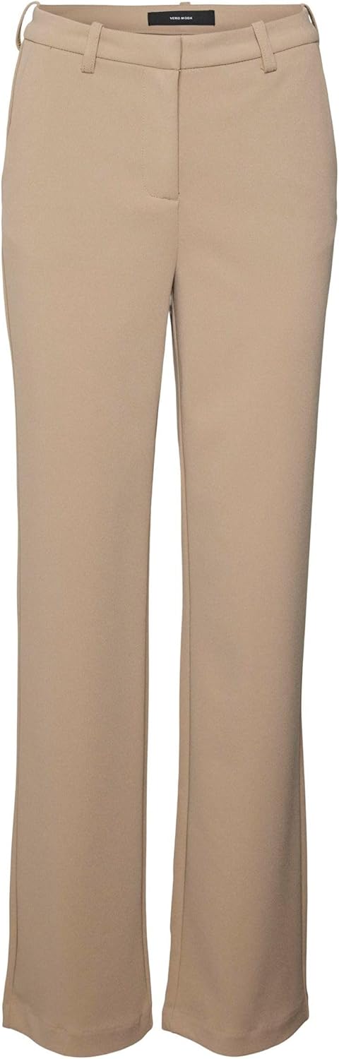 VERO Moda Damen Hose Vmzamira Mr Slim Straight Pant Ga Noos 40W / 34L Grey Pinstripe, 40W / 34L Grey