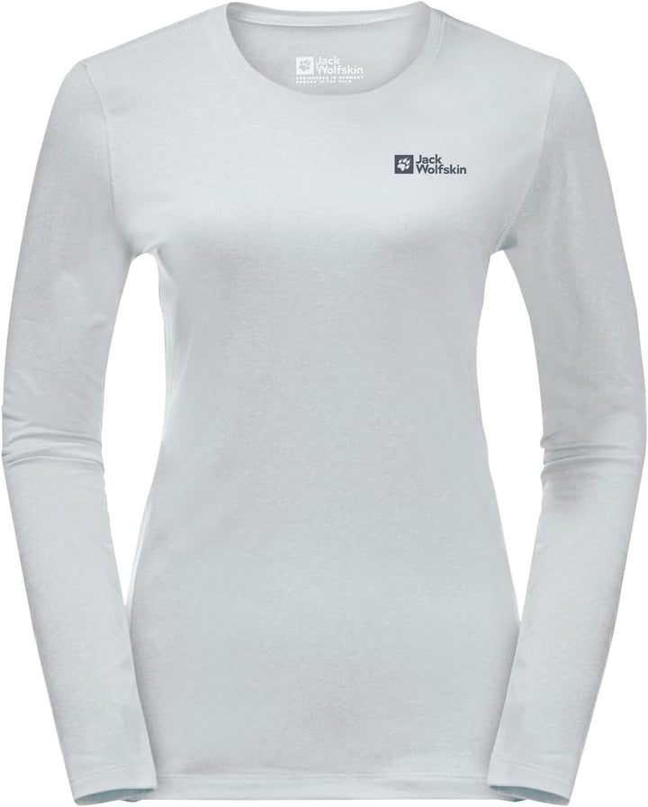 Jack Wolfskin Damen Sky Thermal L/S W Wander-Shirt XS Cool Grey, XS Cool Grey