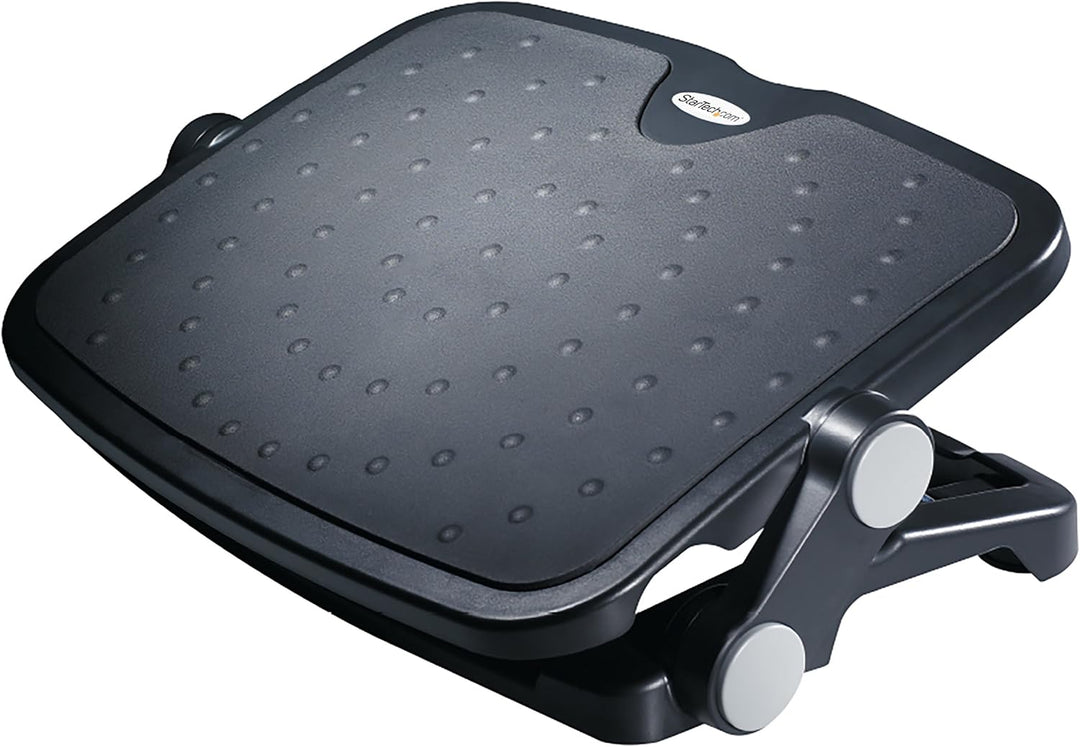 StarTech.com Schreibtisch Fussstütze - Ergonomische Fussauflage - Höhen und Winkel verstellbar - Fus