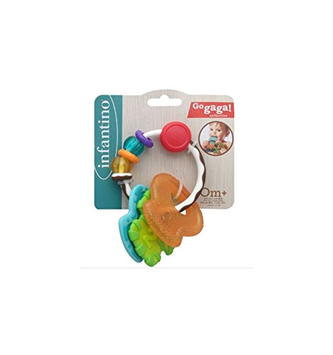 INFANTINO Slide and Chew Teether Keys mehrfarbig, mehrfarbig