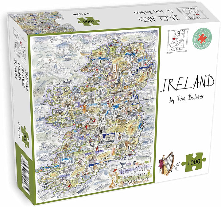 Map of Ireland Jigsaw 1000 Piece Puzzle