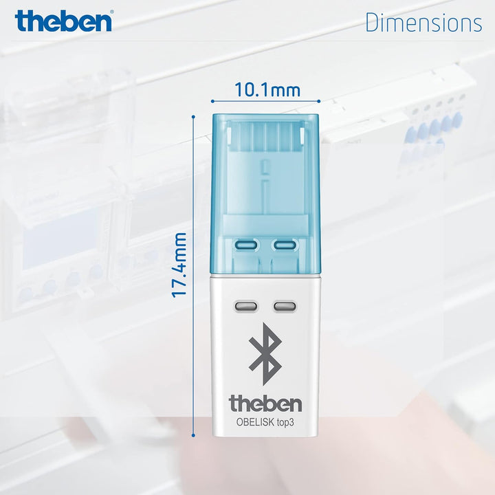 Theben 9070130 Bluetooth Obelisk top3 - Bluetooth Low-Energy Dongle für Digitale Zeitschaltuhren top