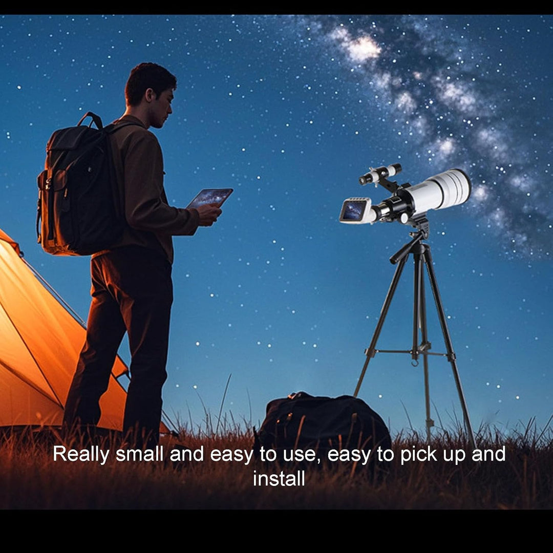 Denash WiFi Teleskopkamera Okular, Kabelloses 2,8 Zoll Display, 1080P Videorecorder für Astrofotogra