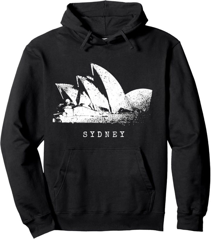 Sydney Opera House Vintage Skyline Opernhaus Australien Fan Pullover Hoodie