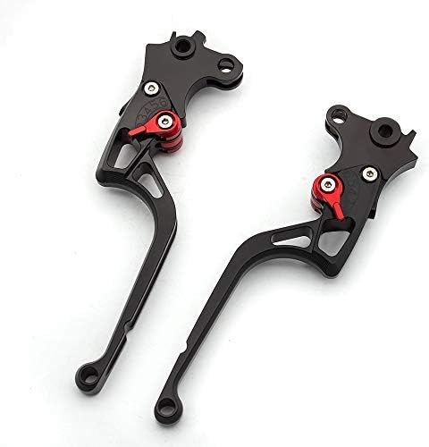 FXCNC Racing FXCNC-FLCB-002 Kawasaki Vulcan 500/800/900 Black Lever With Red Adjuster, Kawasaki Vulc
