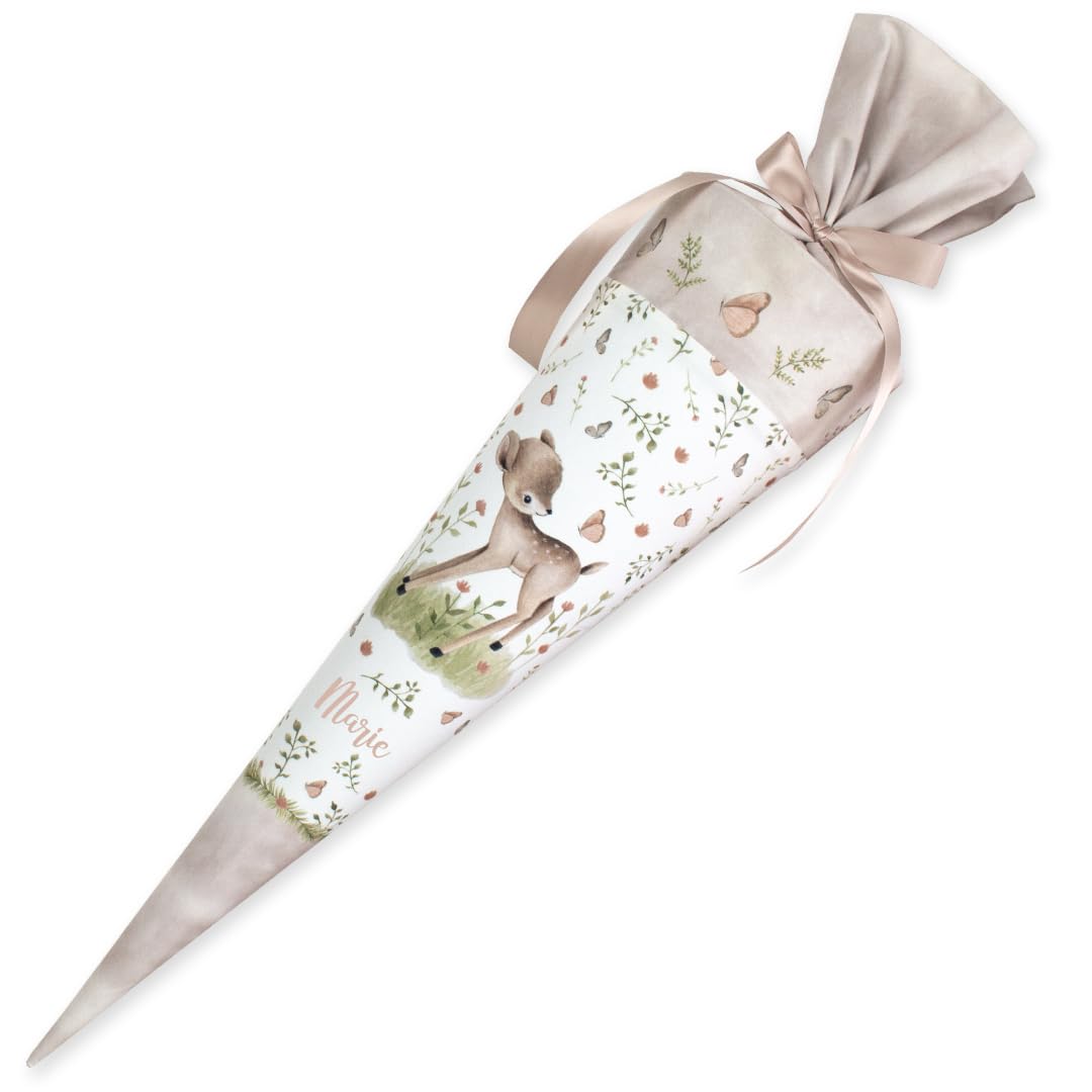 Schultüte aus Stoff Kuschel Velvet individualisierbar mit Wunschname personalisierbar 70 cm 85 cm -