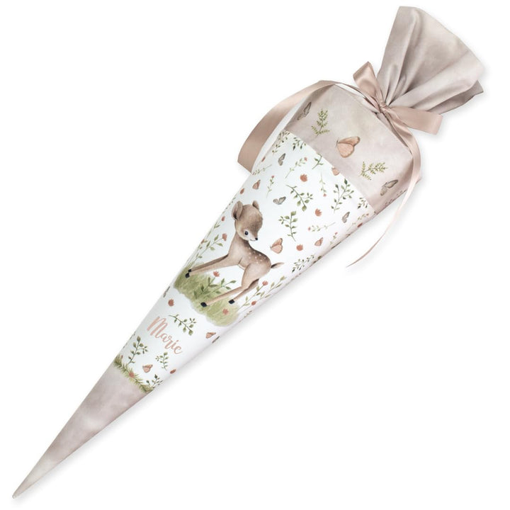 Schultüte aus Stoff Kuschel Velvet individualisierbar mit Wunschname personalisierbar 70 cm 85 cm -