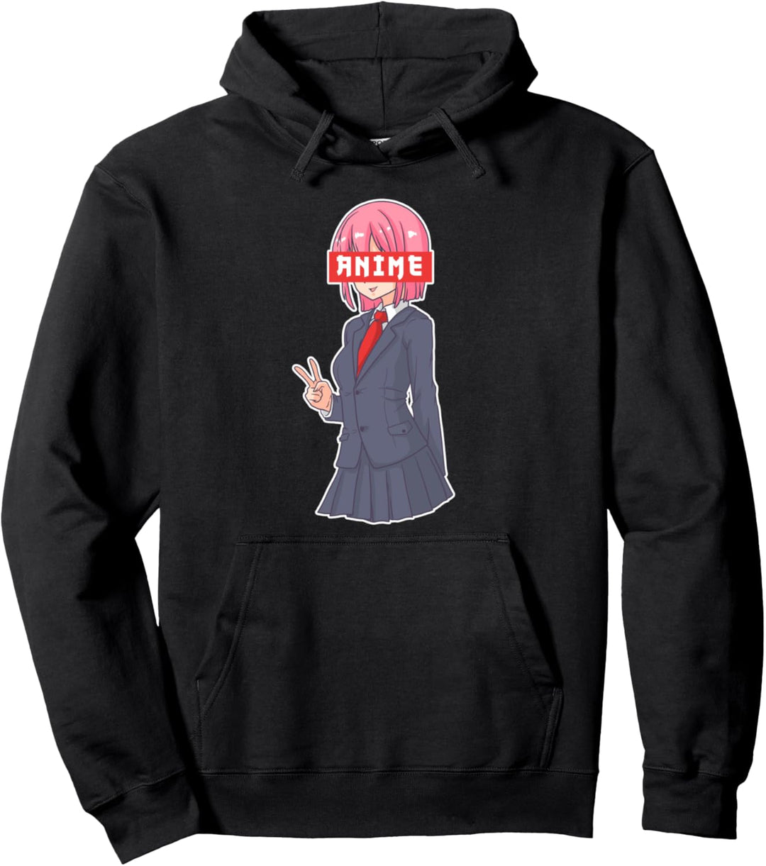 Anime Girl Mädchen Anime Comic Fan Geschenk Pullover Hoodie