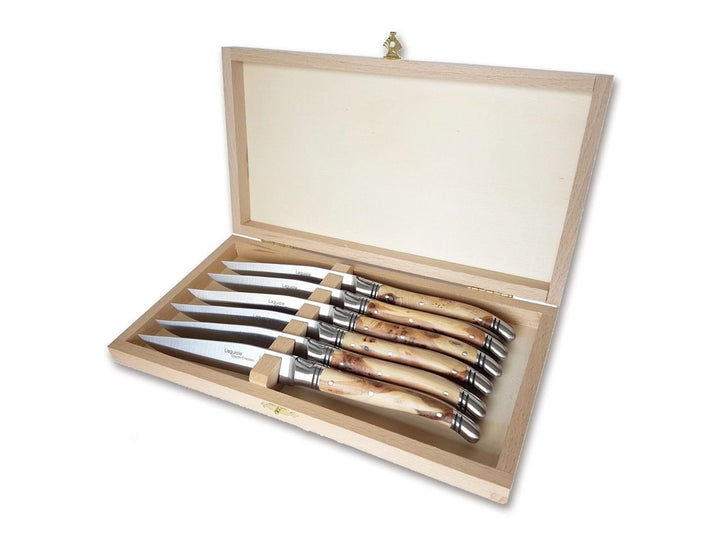 Goyon-Chazeau 02GC001 Laguiole Steakmesser Set, Rostfreier Stahl