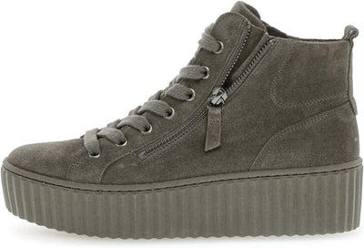 Gabor Damen High-Top Sneaker, Frauen Halbschuhe,Wechselfussbett,Best Fitting 37.5 EU Braun Tartufo,