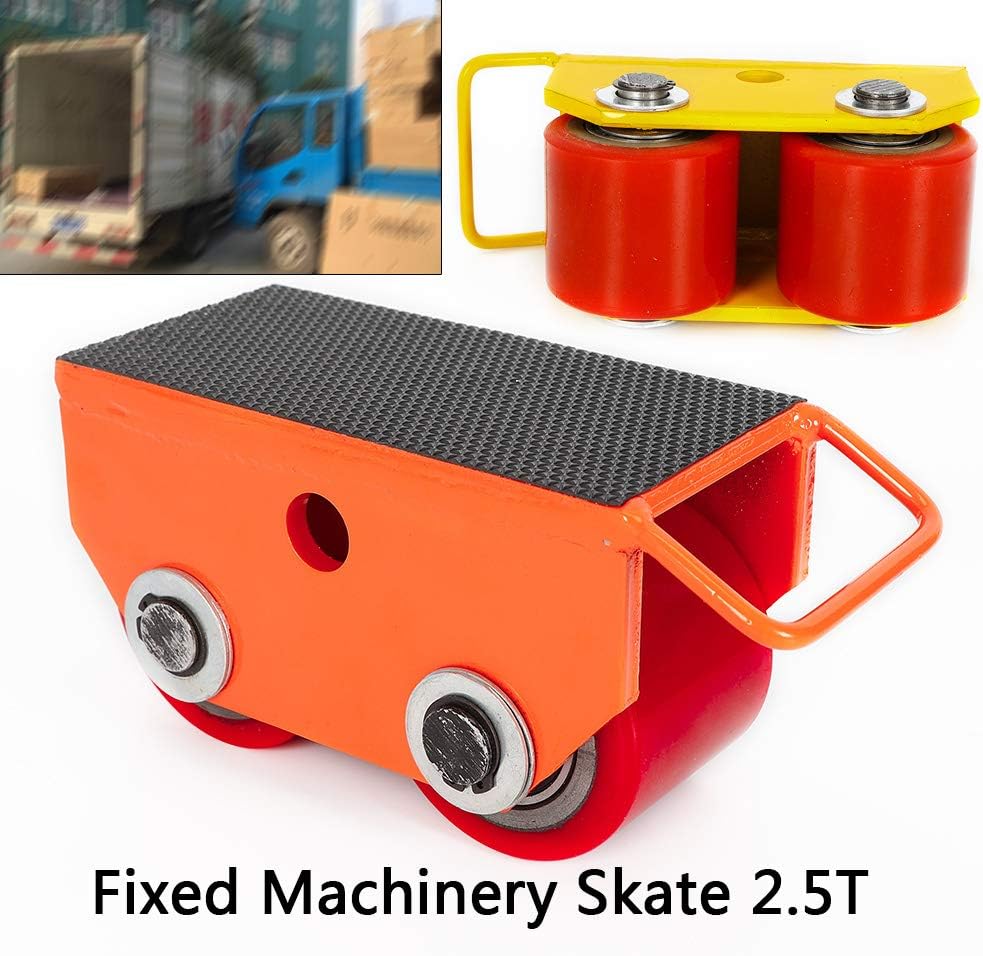 2.5T Transportfahrwerk Fixed Steel Machinery Skate Panzerrollen Schwerlastrollen Maschinen Rollen St