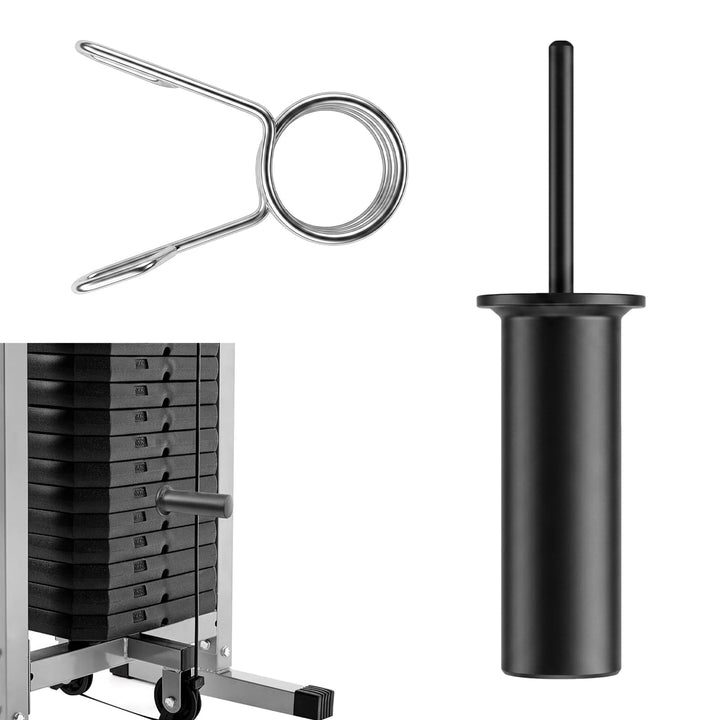 Gym Pin für Zusatzgewicht mit 1 x Spring Clip, Gympin Weight Stack, Gym Pin Extender, Durchmesser 10